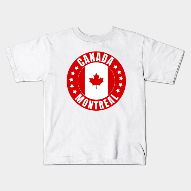 Montreal Kids T-Shirt by footballomatic